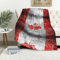 Fleece-Überwurfdecke mit Kanada-Flagge, Mikrofaser-Fleece-Decken für Sofa, Bett, Couch und Reisen, 320 g Flanell