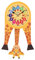 MPM Quality Kinder-Pendeluhr, Giraffe, Wanduhr Holz, Made in EU, Design, Kinder Holz Wanduhr, Wood Wand-Deko, Kinder Tier Motiv, 210 x 550 x 35 mm, Dekoration für Kinderzimmer, Schule, Kindergarten
