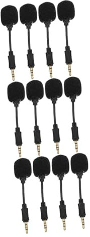 TOYANDONA 12pezzi Microfono Professionale Per Streaming Live Con Riduzione Del Rumore Microfono Per Registrazioni Su Smartphone e Computer and Play Per Karaoke e Conferenze