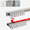 Selbstklebende Vorhangschiene Für Decke Oder Wand, Gardinenstange Aus Aluminium, 0.6m - 2.8m, Für Müheloses Gleiten, Wohnmobil-Raumteiler, Privatsphäre Und Heimdekoration(Size:1.9M/(6.2FT))