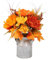 DADEA Fausses Fleurs en Pot D'automne, Fleurs Artificielles, Feuilles D'érable, Fausses Plantes en Pot, Plantes Artificielles en Pot D'automne, Plantes Artificielles Polyvalentes en Pot pour(Orange)