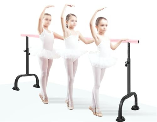 SnamicE Ballettstange, tragbare, ausbalancierte Ballettstange mit Einstellbarer Höhe, ideal zum Tanzen (2 m)