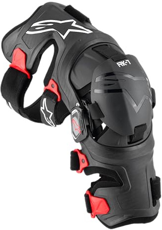 Alpinestars RK-7 Plasma Ginocchiere, nero/rosso, M