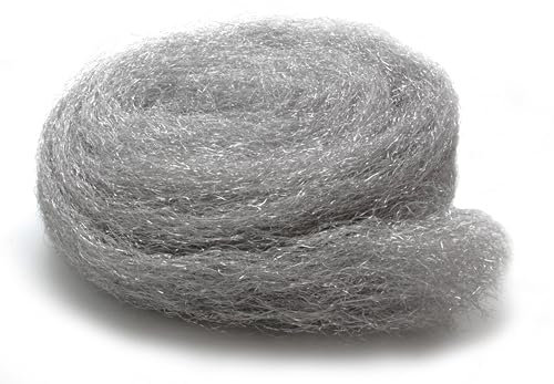 Paille de Fer n° 2 – Rouleau de 200g de Laine d’Acier – Grade Fort Idéal pour les Travaux de Ponçage et les Bois Durs