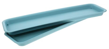 BESPORTBLE 2pcs Thickened Plastic Plant Water Tray Rectangular Drip Trays for Indoor Flower Pots Plant Saucer for Water Drainage Easy to Clean Durable Design