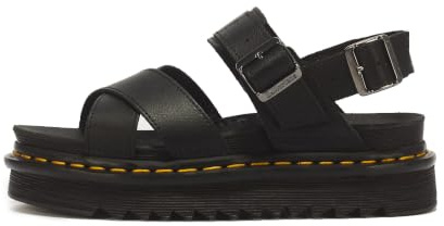 Dr. Martens Womens Voss II Sandal, Black Athena Leather, 7 US