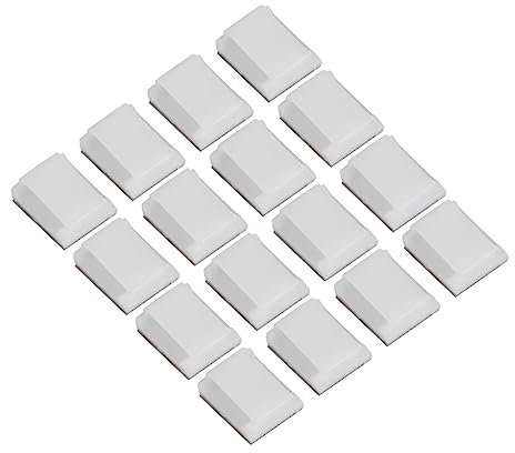 WATIIFUFU 100stücke Selbstklebende Kabelclip-organizer Für Led-lichtstreifen Verdrahtungsclips Strapazierfähig Einfach An Horizontalen Und Vertikalen Flächen Befestigen