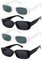 Becellen 4 Stück Sonnenbrille Vintage, Rechteckig Retro Sonnenbrillen Set Mode Bunte Sunglasses Mit UV 400 für Damen Herren