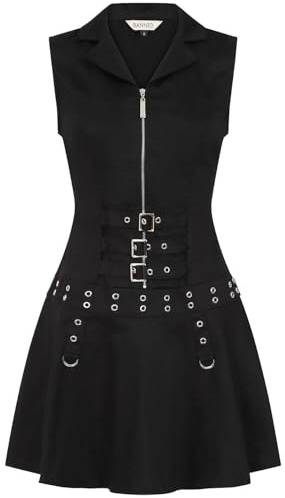 Banned Alternative Astrid Dress Frauen Kurzes Kleid schwarz Gothic, Rockwear