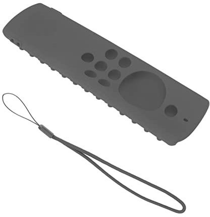 Fernbedienung für TV Stick Lite, Silikonhülle mit Lanyard, Waschbarer Hautfreundlicher Fernbedienung (Dunkelgrau)