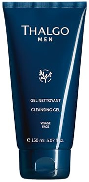 THALGO Men Cleansing Gel - Gentle Foaming Cleansing Gel 150ml - With Microalgae Complex for Deep Pore Cleansing, Degreases, Revitalises - For All Skin Types, Including Sensitive Skin
