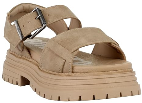 Buffalo Damen Schuhe Sandalette Lennox Sandal, Farbe:Beige, Schuhgröße:EUR 41, Artikel:-Cream