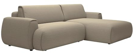 Vente-unique - Schlafsofa 4 Monelia - Polyester - Taupe