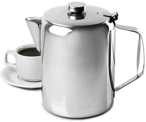 Genware 11000 Coffee/Teapot, Mirror, 100 oz., 3 L