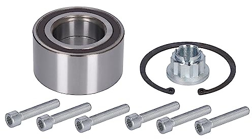 febi bilstein 34789 Radlagersatz mit Achsmutter, Befestigungsschrauben und Sicherungsring, 1 Stück