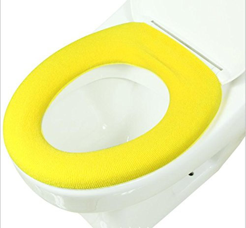 Gullor Soft and Warm Thicken Toilet Seats Covers - Yellow