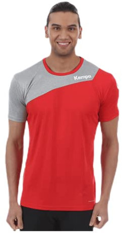 Kempa Kinder Core 2.0 Trikot, rot/Dark grau Melange, 116