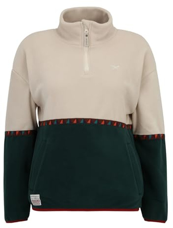 IRIEDAILY Damen Troyer HOLINA Fleece recyceltes Material Regular Fit Dark Teal