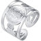 FaithHeart Edelstahl Ring Herren Saint Bendict Ring verstellbare Ring mit Geschenkebox für Damen und Herren