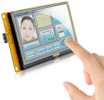Module d'affichage TFT LCD Intelligent IHM de 5 Pouces avec Contrôleur + Programme + écran Tactile + Interface Série UART pour Arduino UNO & Mega Raspberry pi ESP32 ESP8266 STM32