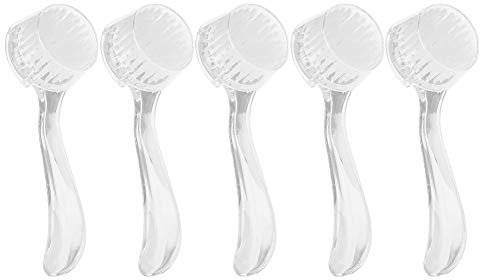 5 Stück Staubpinsel für die Nägel, Nagelbürste, Maniküre, Nail Art, Beauty, Nagellack mit UV-Gel (weiß)