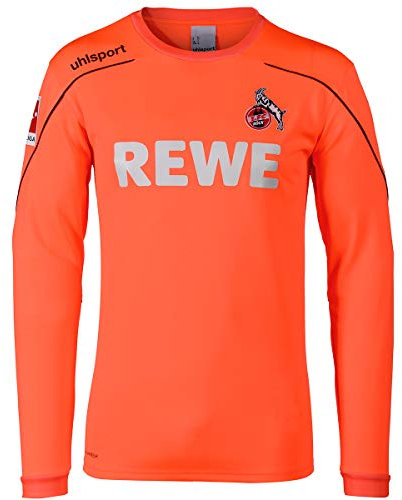 uhlsport Kinder 1.Fc Köln Torwarttrikot 19/20 La, Fluo rot/Marine, 164