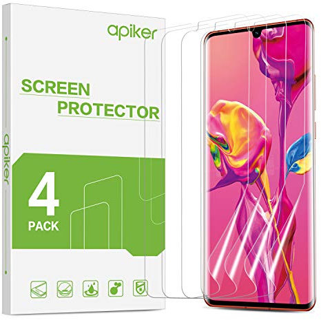 apiker Compatibile con Huawei P30 PRO Pellicola Protettiva in TPU (Non Vetro),4 Pezzi, Alta Sensibilità, 99,99% Trasparenza, Alta Sensibilità, Copertura Massima, Facile Installazione e Senza Bolle