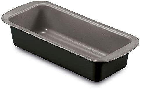 Guardini, Stampo plumcake 25x11 cm, Acciaio con rivestimento antiaderente, Nero e Grigio, Made in Italy, Linea Happy Hour