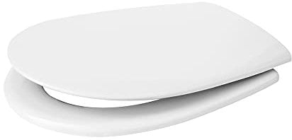 Inbagno Copri WC dedicato per Globo Grace, in Termoindurente Bianco, Include Ciambella e Kit di Cerniere Regolabili
