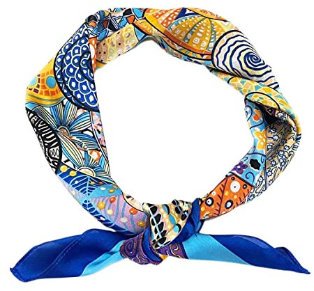 FAIRYGATE Damen Schal Kopftücher Halstuch Elegante Schal Frauen Elegant Seidenschal Business Seidentuch Scarf Bandana Taschentuch Ansatz Handgelenk Verpackungs (One size) 92009