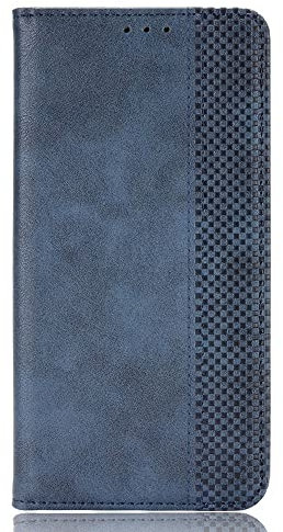 Hülle für LG Q7,Leder Handyhülle für LG Q7,Retro magnetischer Telefonkasten [Kartenfächern] [Magnetverschluss] Leder Fall für LG Q7