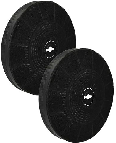 vhbw 2x Universal-Filter Aktivkohlefilter für diverse Dunstabzugshauben, 19 cm Durchmesser