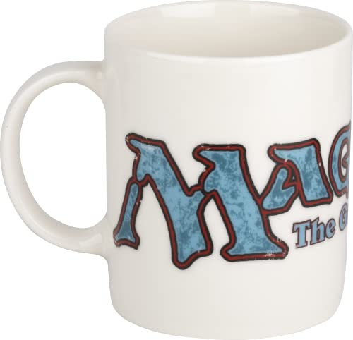 Konix Magic The Gathering Mug - Tasse en céramique - 320 ml - Motif logo vintage - Blanc