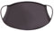 Point-Virgule Servierplatte mit Griffen, Tablett Couchtisch, rund, mattschwarz, 35cm