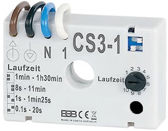 Zeitschalter CS3-1 Nachlaufrelais Unterputz z.B. zu Ventilatoren in Badezimmer