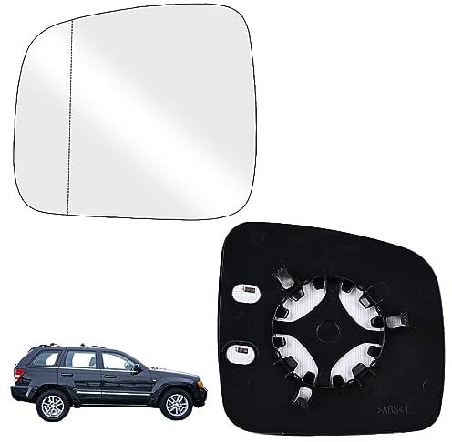 Sporgo Spiegelglas Ersatz für VW Transporter T5 2003-2009 & Caddy 2004-2010, Spiegelglas Links Beheizbar, 200 mm Ersatzspiegelglas, Außenspiegel Glas (Links)