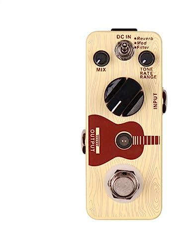 Modulationsgitarrenpedal Digitales Reverb Akustikgitarren-Effektpedal 3 Modi Reverb Mod Filter Mini-Pedal
