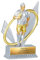 eberin · XS Rugby Pokal · Rugbyspieler*in Trophäe · Rugby Football Award · Rugbyturnier Preis · Spieler mit Ei Silber/Gold · Bosseln Pokal mit Wunschtext · Größe 12 cm