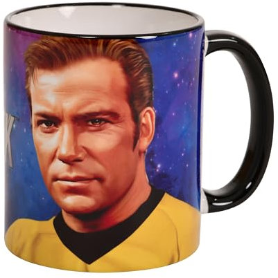 Elbenwald Tasse Star Trek avec Motif de Captain Kirk Impression Intégrale Céramique 320 ml Multicolore