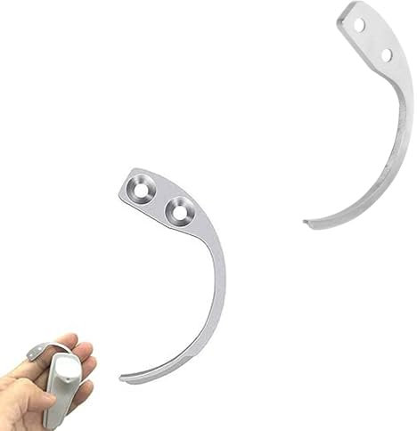 2pcs Etikettenentferner Edelstahl Detacher,Hand-Stiftöffner Detacher,Hook Key Detacher, Tag Remover Detacher Haken Hook Key Detacher für Shops & Läden