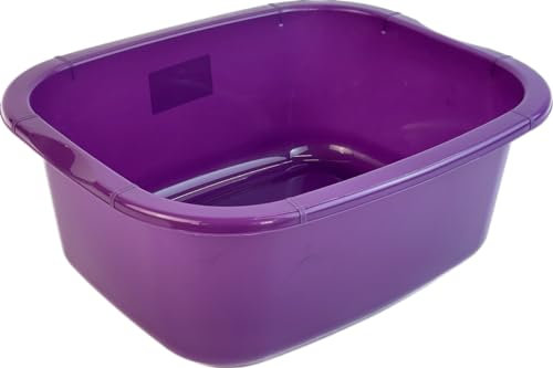 HoitoDeals 11 Litre Plastic Large Rectangular Washing Up Bowl For Sink Bowls, Home, Kitchen Accessories (1Pcs Purple)