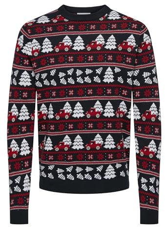 Only & Sons Herren Onsxmas Reg 5 Jaq Crew Knit Strickpullover (1er Pack)