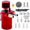 Oil Can Auto, 350ml Decanter Vapori Olio Motore Alluminio Serbatoio Di Stoccaggio Olio Con Tubo Filtro Aria Accessori Per Parti Di Ricambio Serbatoio Di Stoccaggio Olio Motore Universale Per Auto