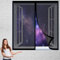 Zanzariera Magnetica Finestra 50 x 190 cm Montaggio Adesivo Anti Zanzare Calamite Tenda Mantiene Traspirante per Tutte Le Taglie Finestra O Porte, Nero