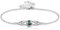POPLYKE 925 Sterling Silber Keltische Armbänder Damen Irish Moosachat Armband Knoten Viking Moosachat Schmuck