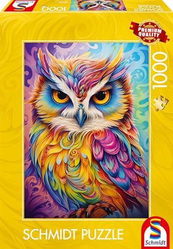 Schmidt Spiele 59782 Eule im Papageienkleid, 1000 Teile Puzzle