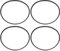 YINETTECH 4 Stück HTD 225-3M-6 Gummi-Endlos-Zahnriemen 75 Zähne 225 MM Teilungslänge X 6 Mm Breite Synchronantriebsriemen Zahnriemen mit Geschlossener Schleife