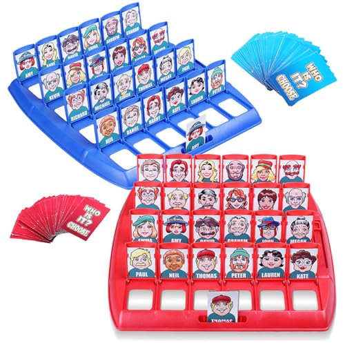 Lotvic Guess Who Game - Fun Family Board Game, 2 Player, Easy to Set Up, Parent-Child Interactive for Kids & Adults, Ages 4+