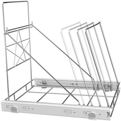 perfk Pull Out Trash Can Holder Trash Bins under Sink Trash Buckets Garbage Stand for Hotel Bathroom Rvs Restroom Study Room