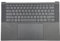 Replacement Upper Case Palmrest Backlit Keyboard Touchpad Assembly with Antenna Power Button Small Board MB Cable for DELL XPS 9500 9510 9520 9530 Precision 5550 5560 5570 5580 Black 0DKFWH DKFWH